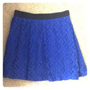 Alya Skirt Blue Pattern